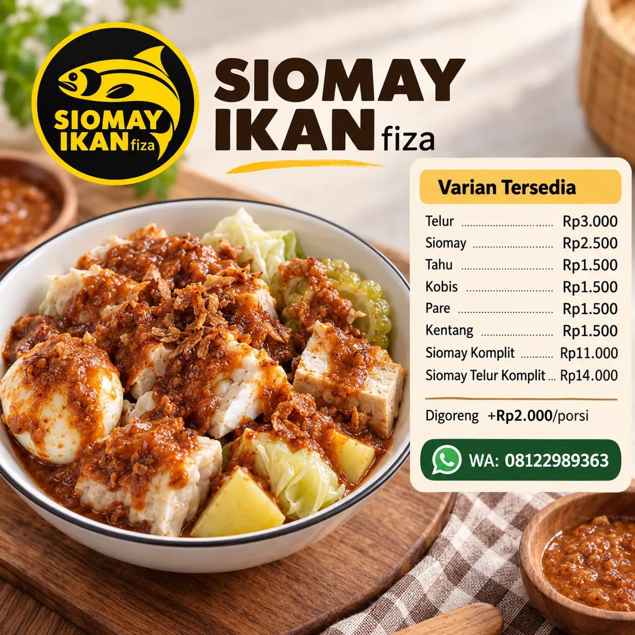Siomay ikan Fiza